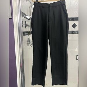 Law Pro George Men’s black khakis dockers dress casual dress pants flat front